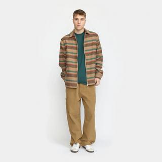 Revolution Gestreiftes Überhemd mit Reissverschluss  