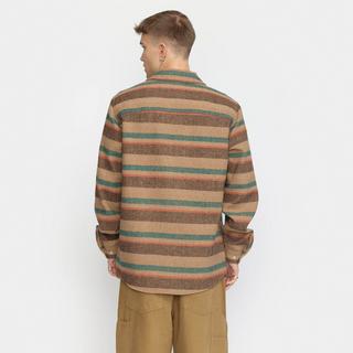 Revolution Gestreiftes Überhemd mit Reissverschluss  