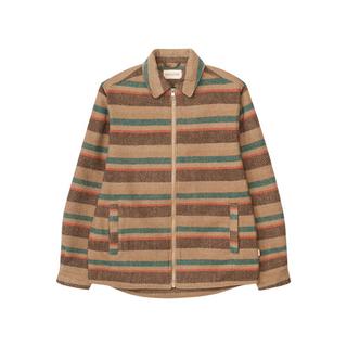 Revolution Gestreiftes Überhemd mit Reissverschluss  