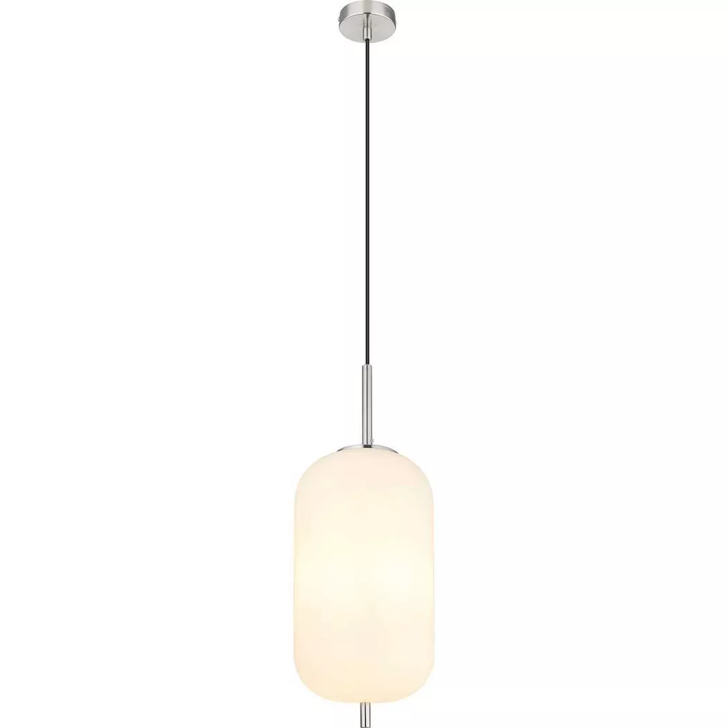 mutoni light – Hängeleuchte Blacky I Metall nickel matt 1xE27, One Size