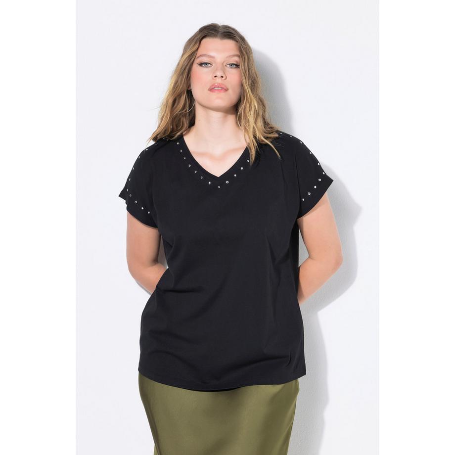 Studio Untold Oversized Nieten Acid Washed T-Shirt  