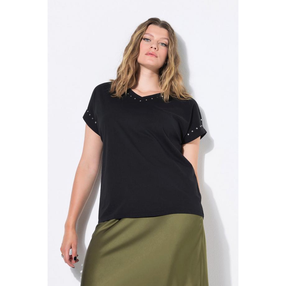 Studio Untold Oversized Nieten Acid Washed T-Shirt  