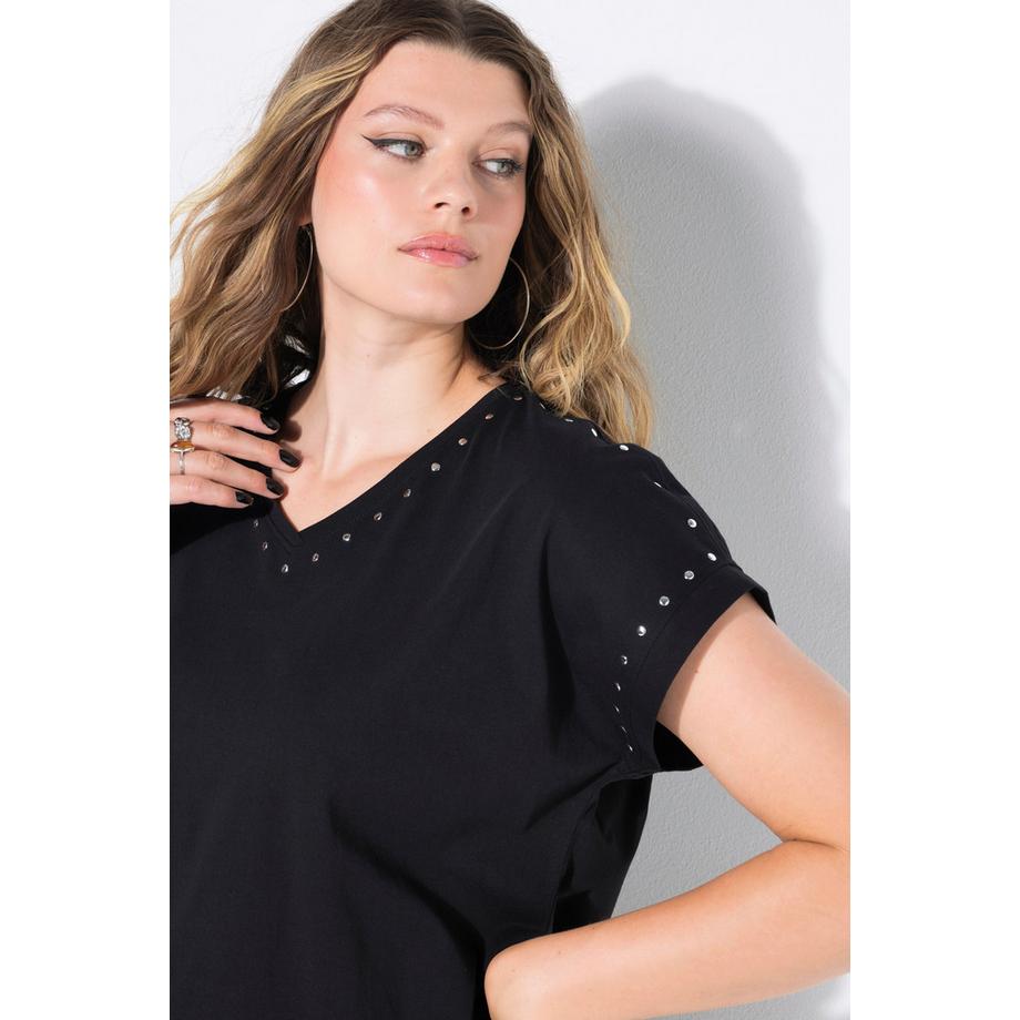 Studio Untold Oversized Nieten Acid Washed T-Shirt  