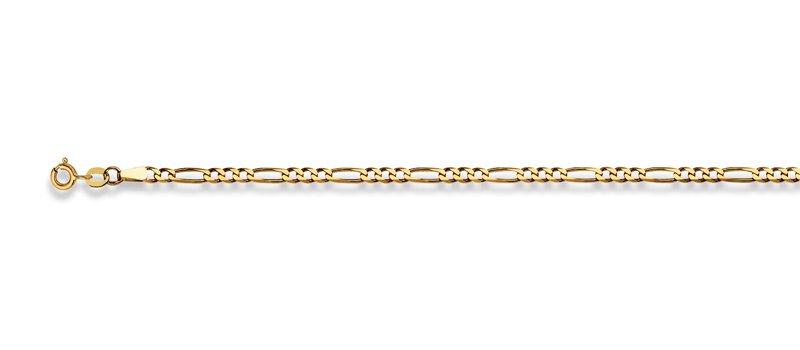Image of Collier Figaro Gelbgold 375, 2.9mm, 42cm Unisex Gelbgold 42cm