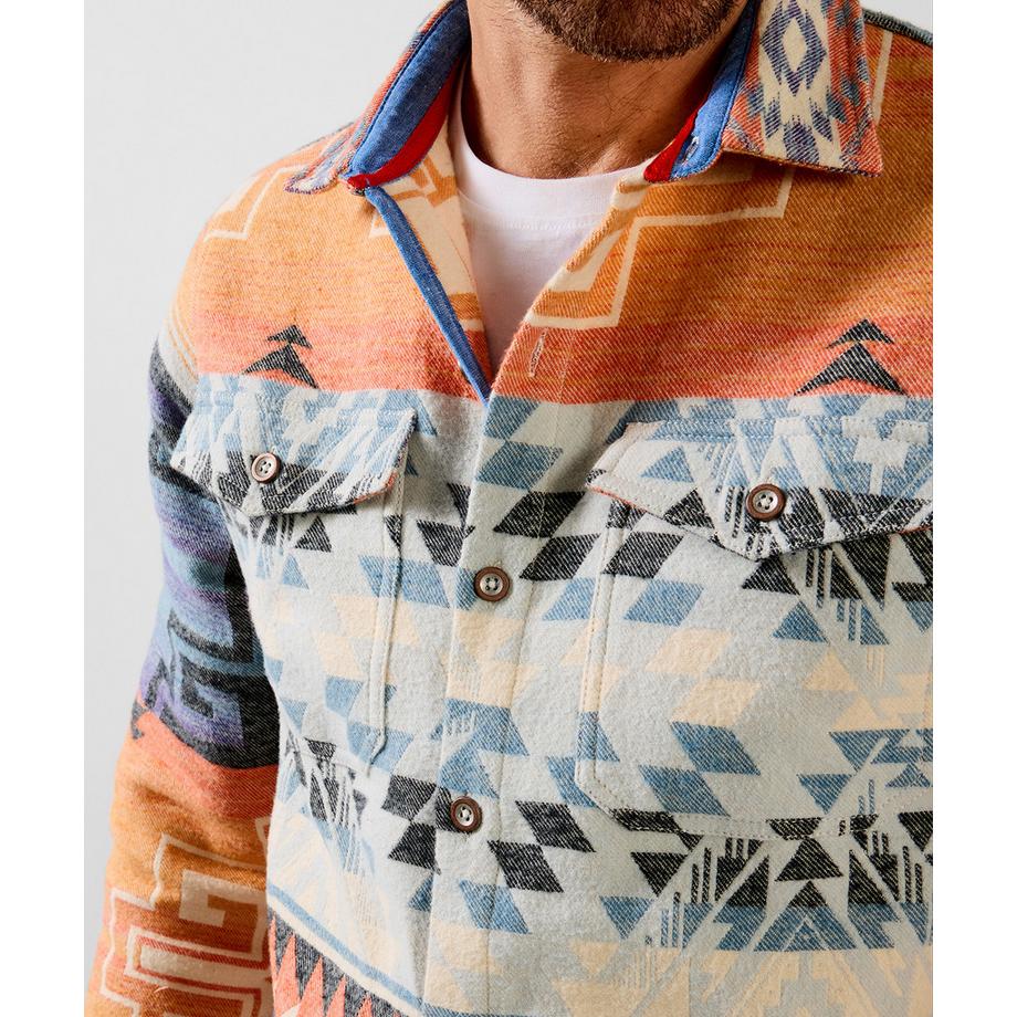 Joe Browns Hemdjacke mit Aztekenmuster  