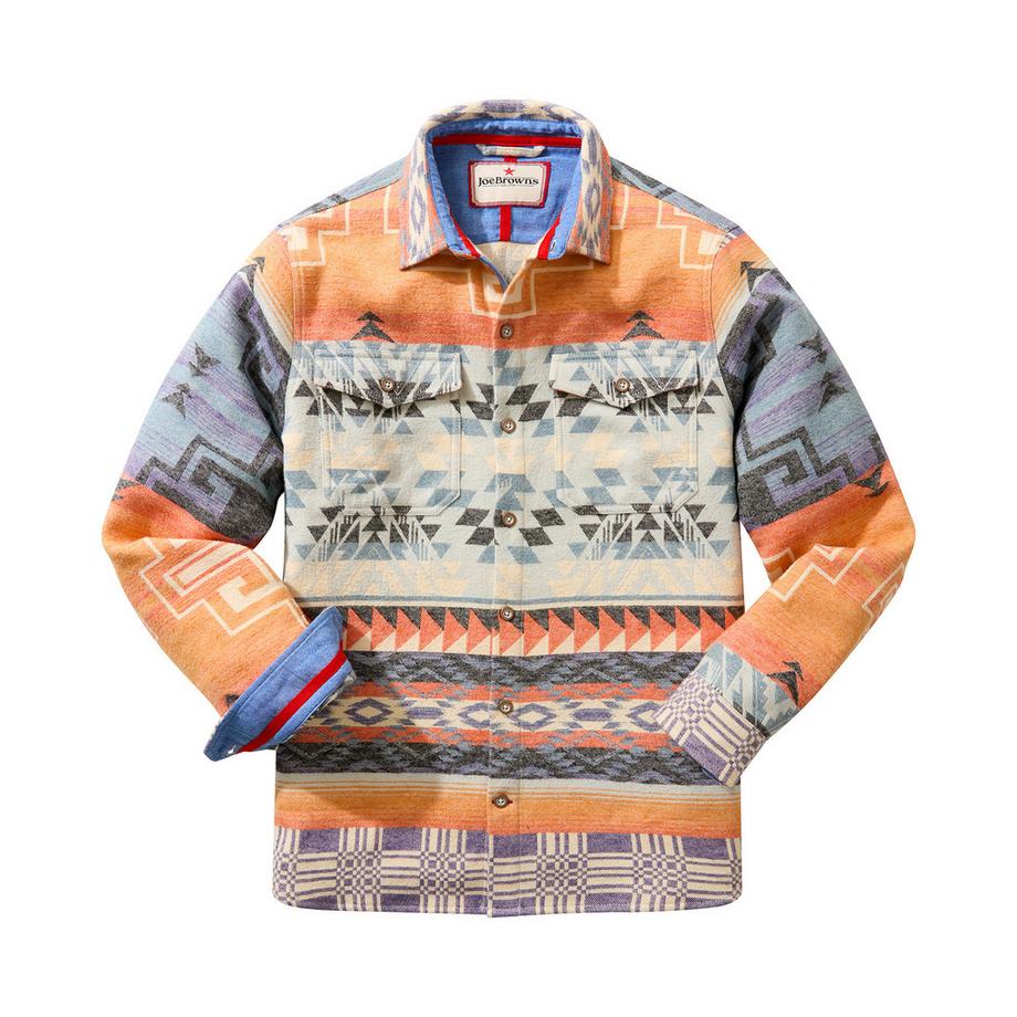 Joe Browns Hemdjacke mit Aztekenmuster  