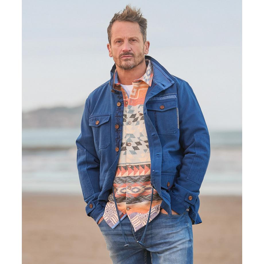 Joe Browns Hemdjacke mit Aztekenmuster  