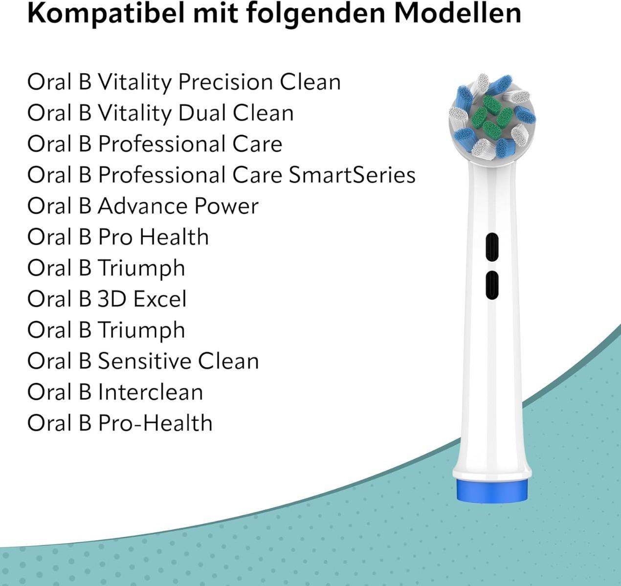 Ora-Care  Ersatzbürsten Twist Action Pro kompatibel mit Oral-B 8er Pack 