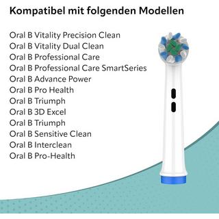 Ora-Care  Ersatzbürsten Twist Action Pro kompatibel mit Oral-B 8er Pack 