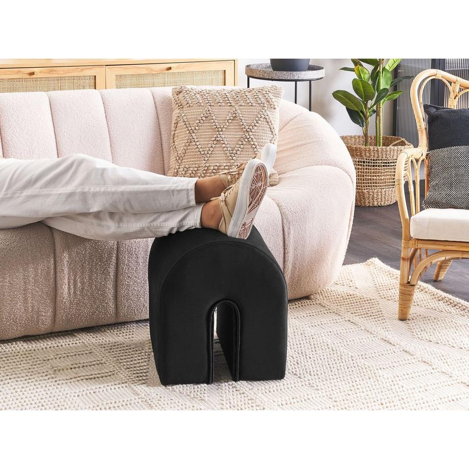 Beliani Pouf en Velours Moderne MODOC  