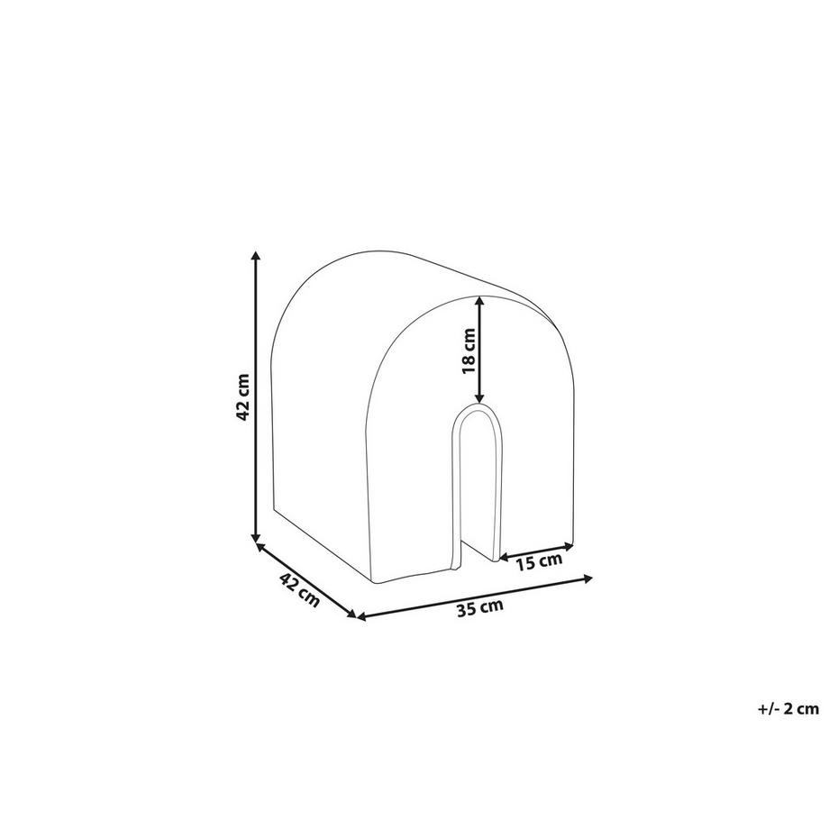 Beliani Pouf en Velours Moderne MODOC  