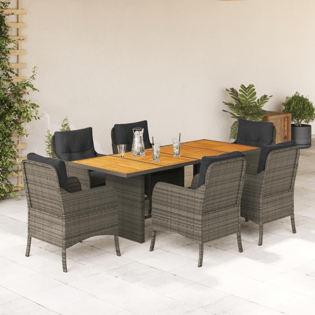 VidaXL set da pranzo da giardino Polirattan  