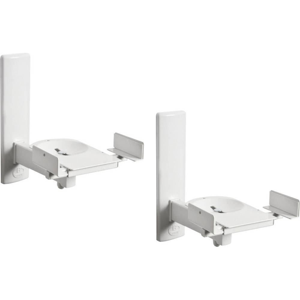 B-TECH  BT77 Supporto a muro per altoparlante Inclinabile, Girevole Distanza dalla parete (max.): 27.3 cm Bianc 