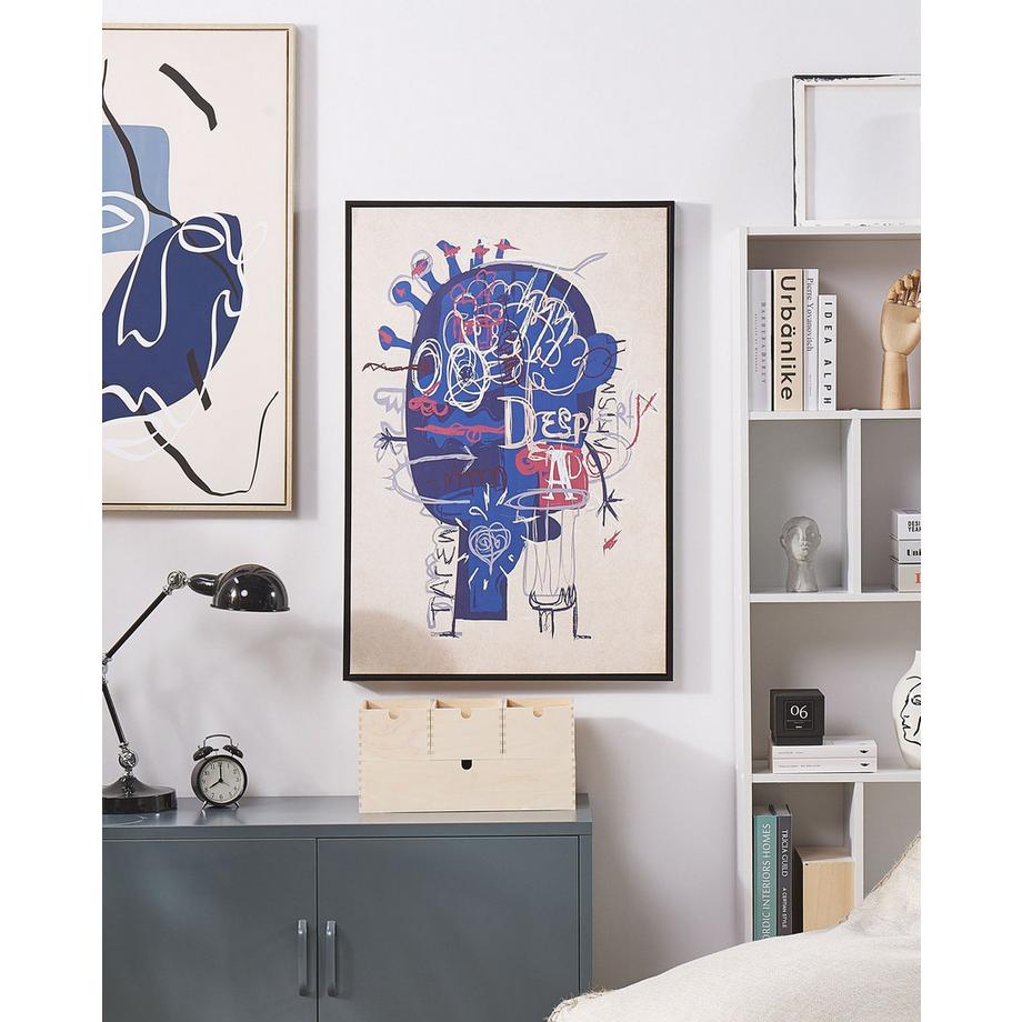 Beliani Canvas aus Stoff  TREPPIO  