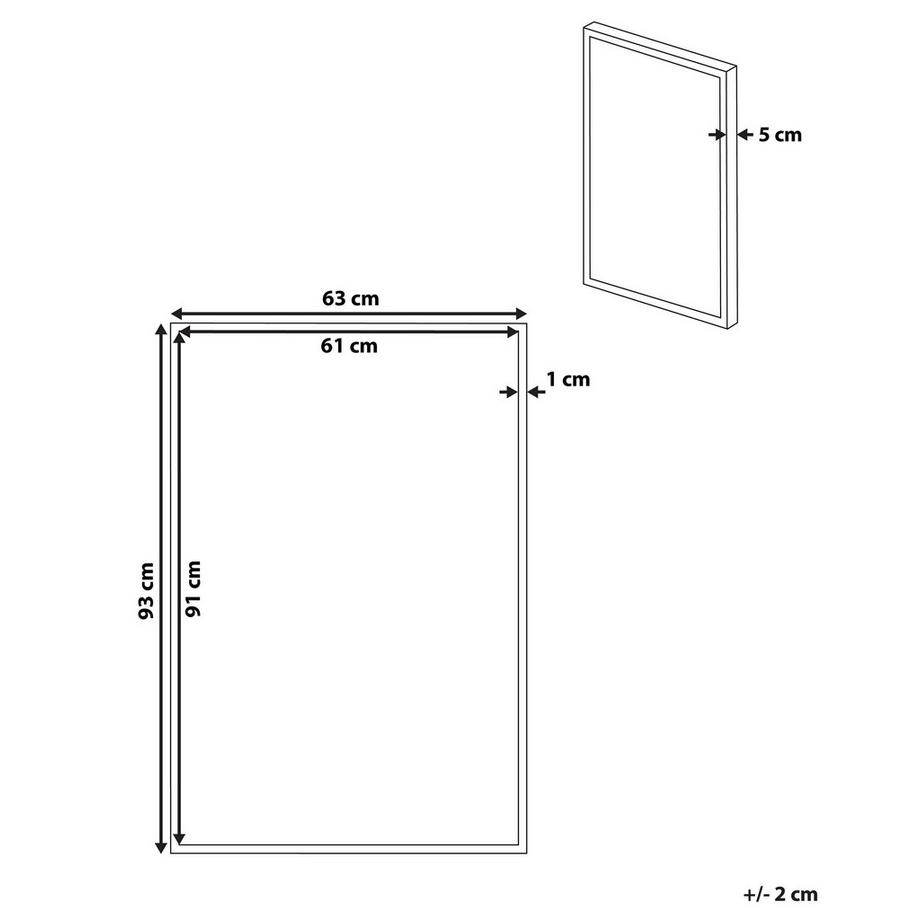 Beliani Canvas aus Stoff  TREPPIO  