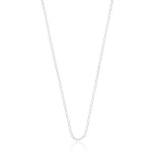 MUAU Schmuck  Collier jaseron or blanc 750, 2mm, 42cm 