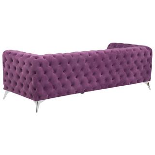 Beliani 3 Sitzer Sofa aus Samtstoff Glamourös SOTRA  