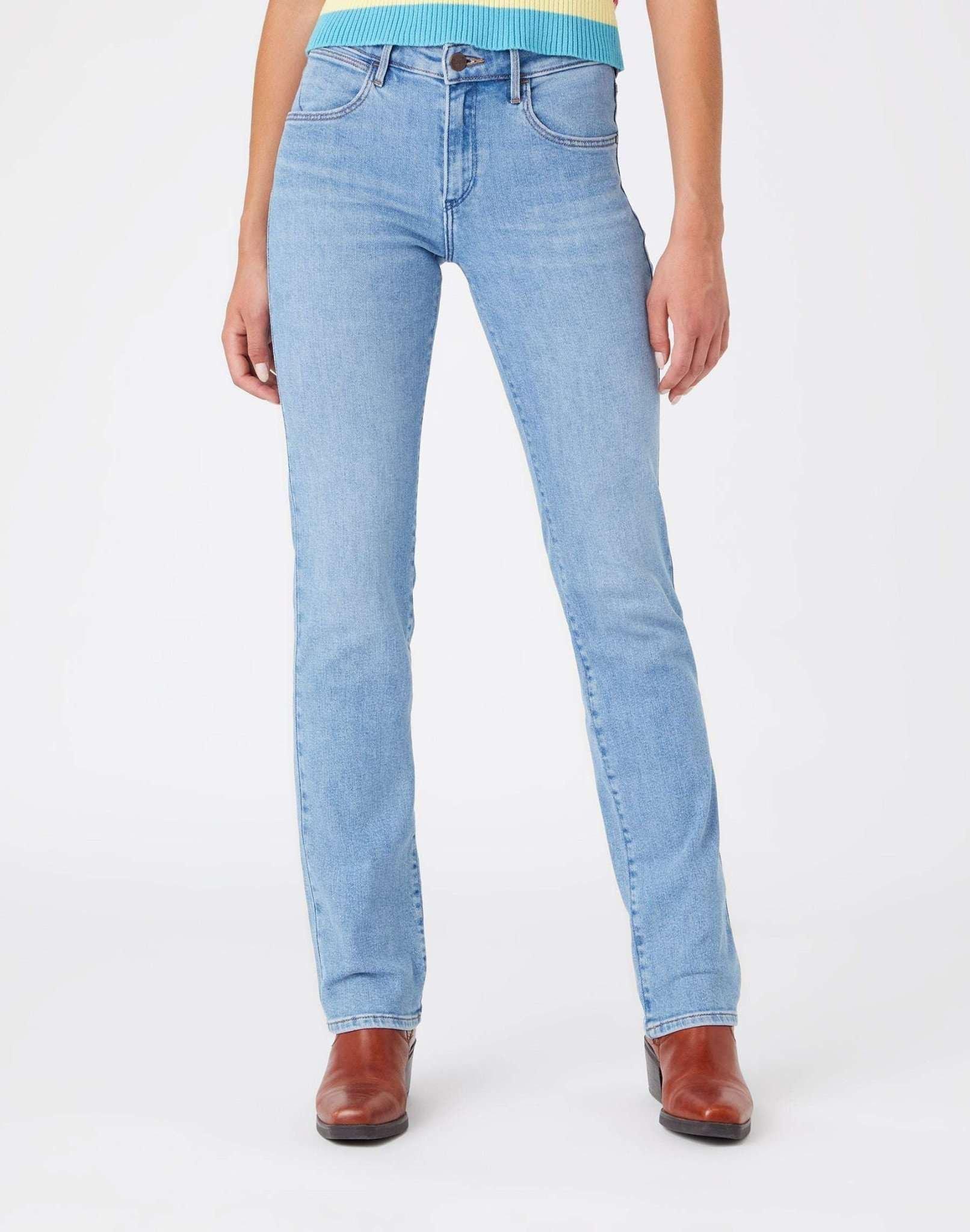 Image of Jeans Straight Leg Straight Damen Hellblau L32/W30
