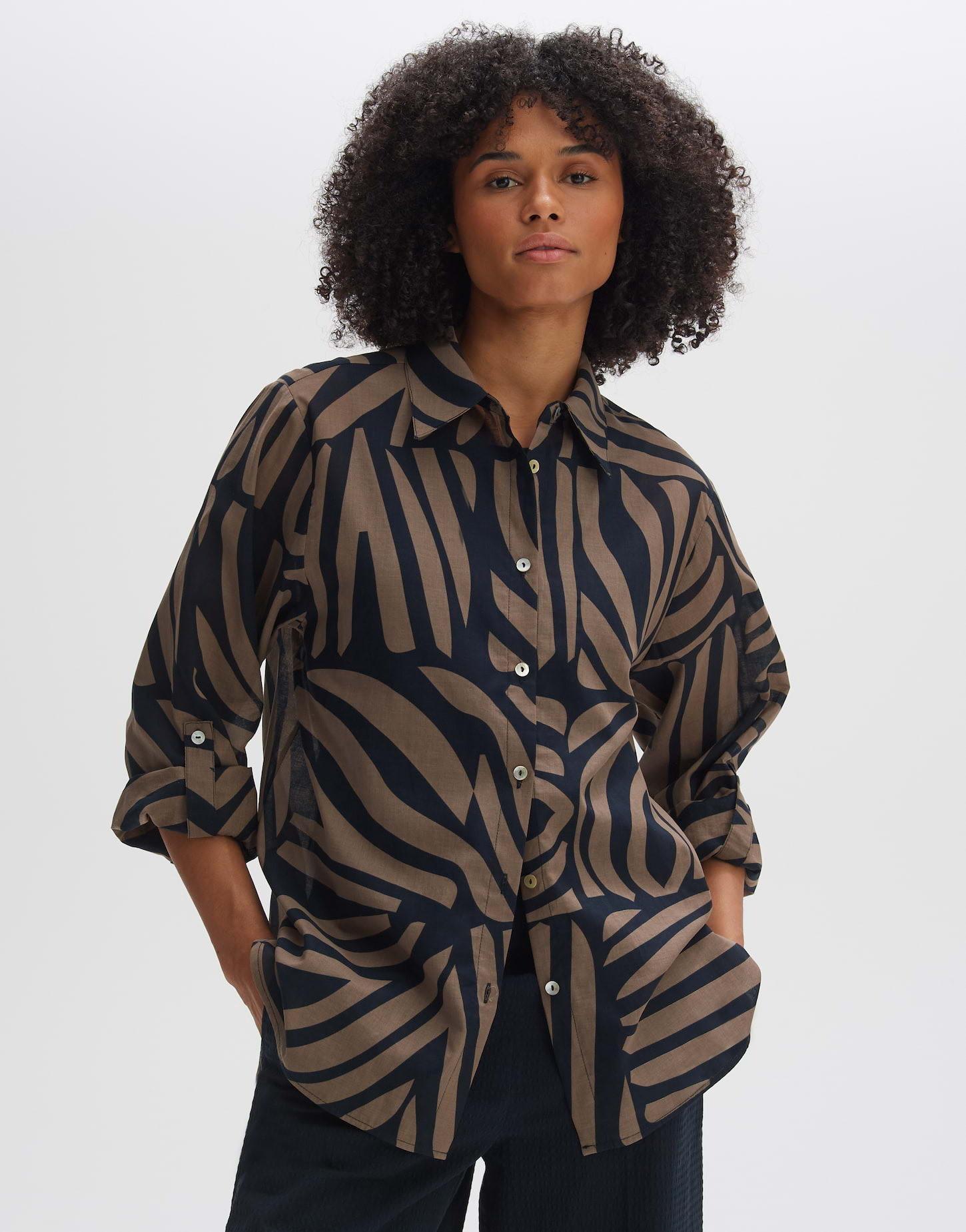 Image of Hemdbluse Fumine Oasis Gerader Schnitt Damen Aquamarine 44