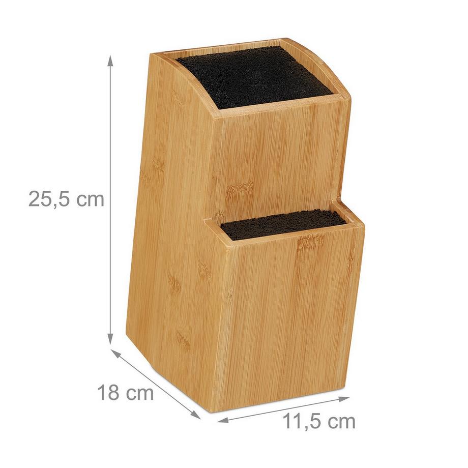 Northix Messerblock aus Bambus  