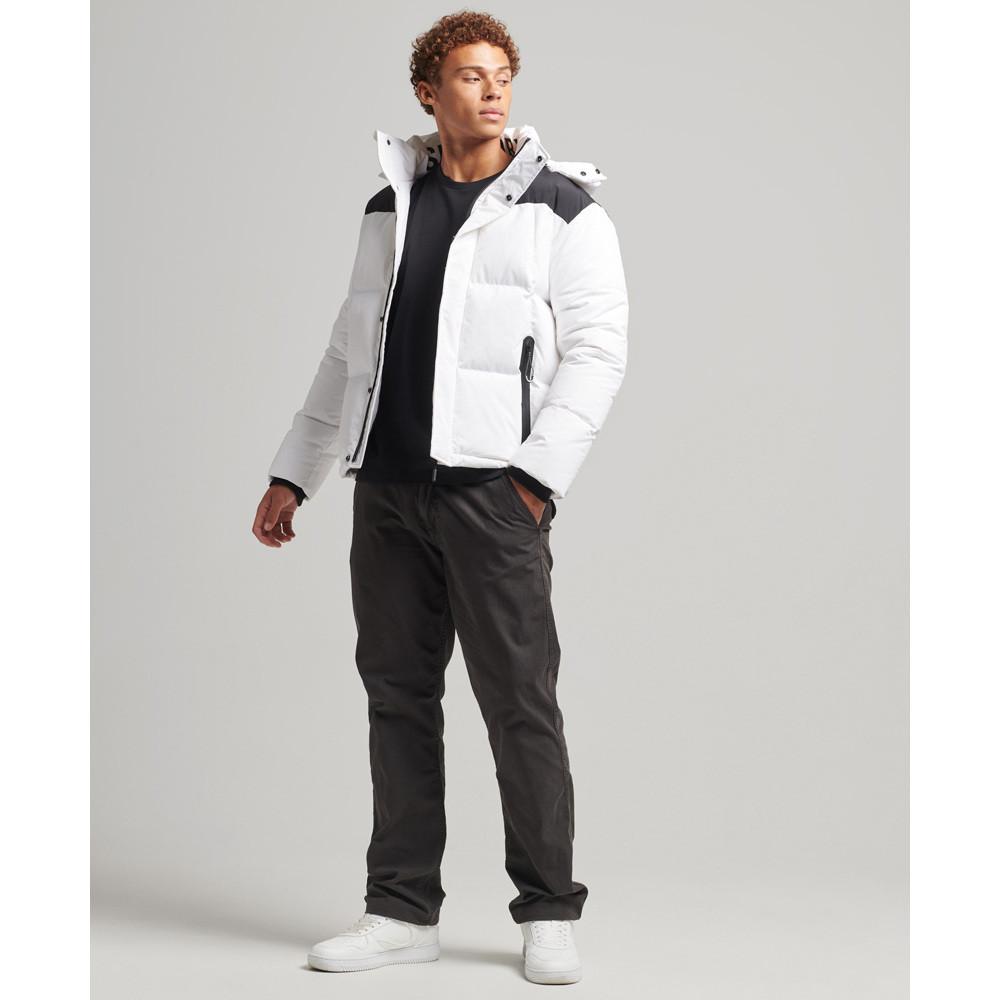 Superdry  daunenjacke mit kapuze 