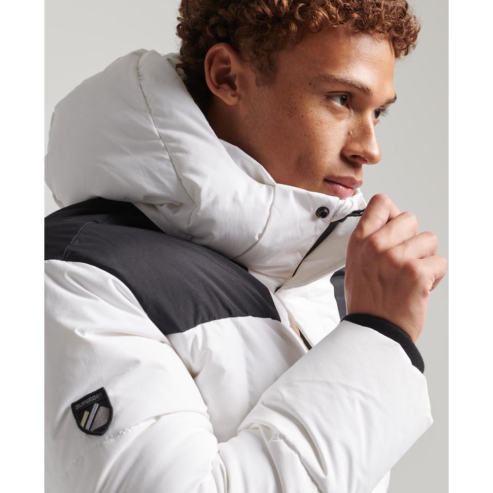 Superdry  daunenjacke mit kapuze 