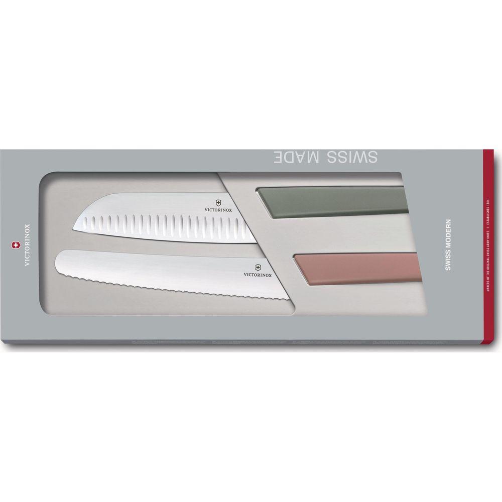 VICTORINOX Küchenmesser Swiss Modern Grün Rosa  