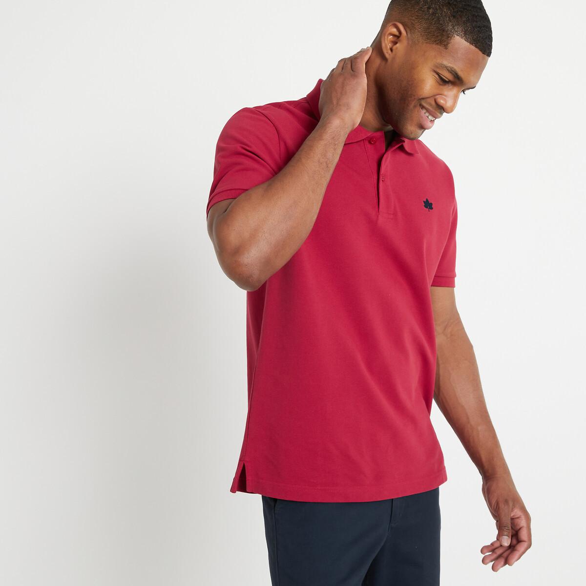 Image of Signature Poloshirt Mit Kurzen Ärmeln Herren Purpurrot 3XL