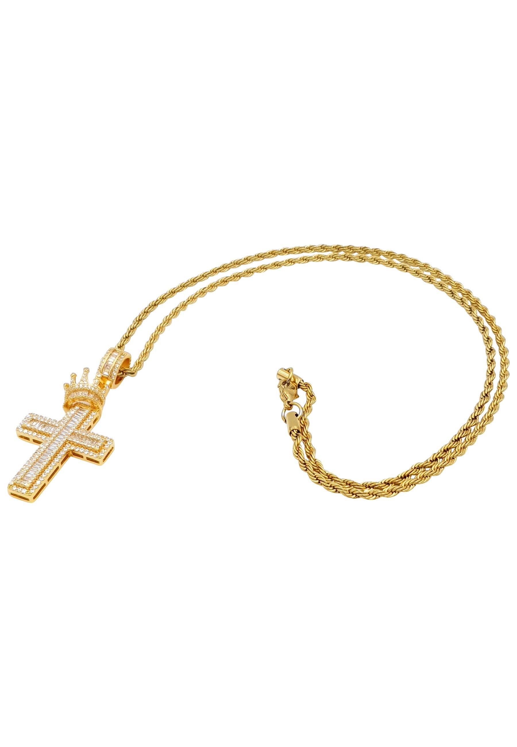 HEBE JEWELS  Kreuz Kette mit Krone 