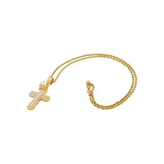 HEBE JEWELS  Kreuz Kette mit Krone 