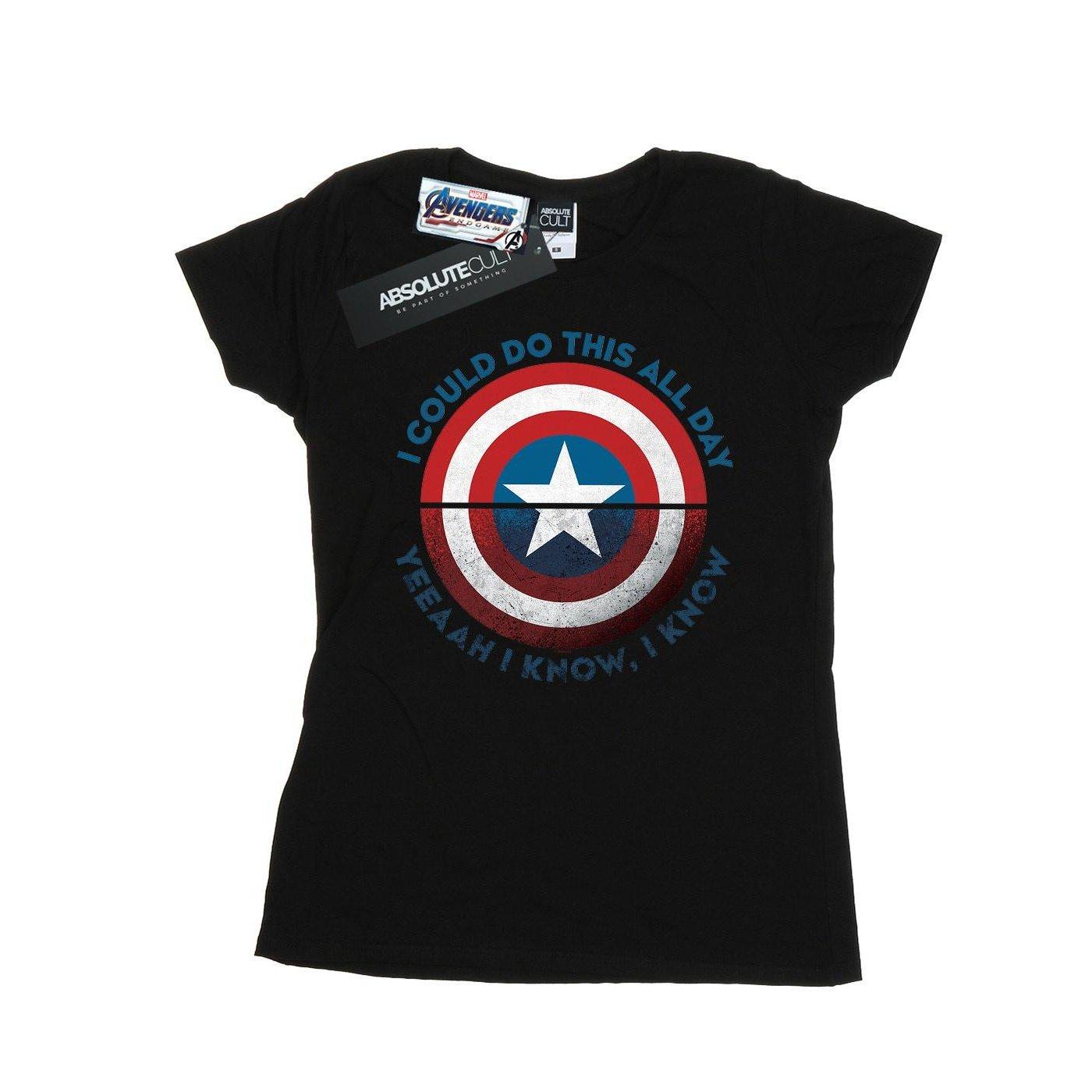 Image of Avengers Endgame Do This All Day Tshirt Damen Schwarz L