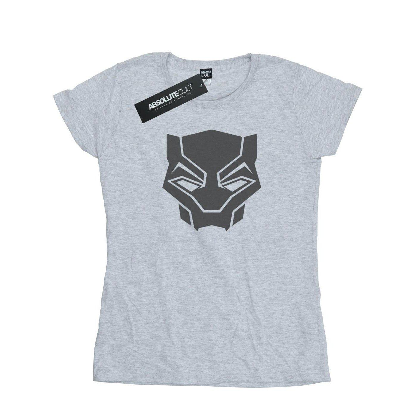 Image of Black Panther Black On Black Tshirt Damen Grau S