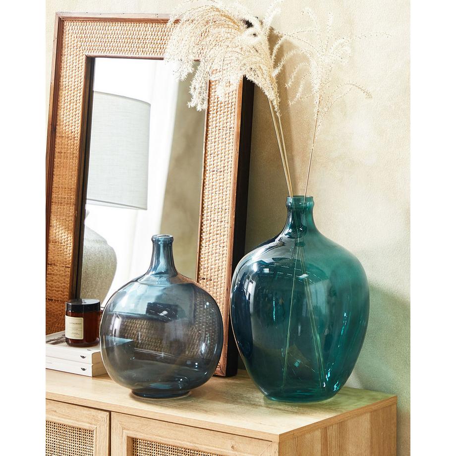 Beliani Blumenvase aus Glas Modern ROTI  