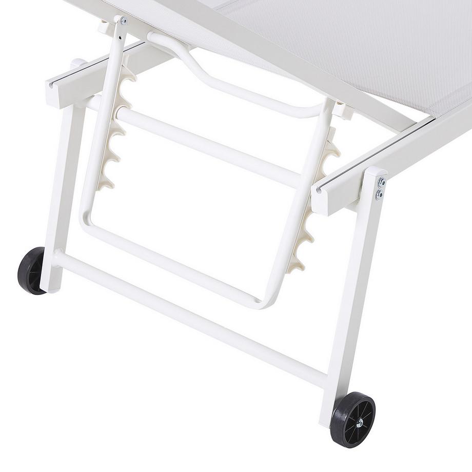 Beliani Sonnenliege aus Aluminium  PORTOFINO  