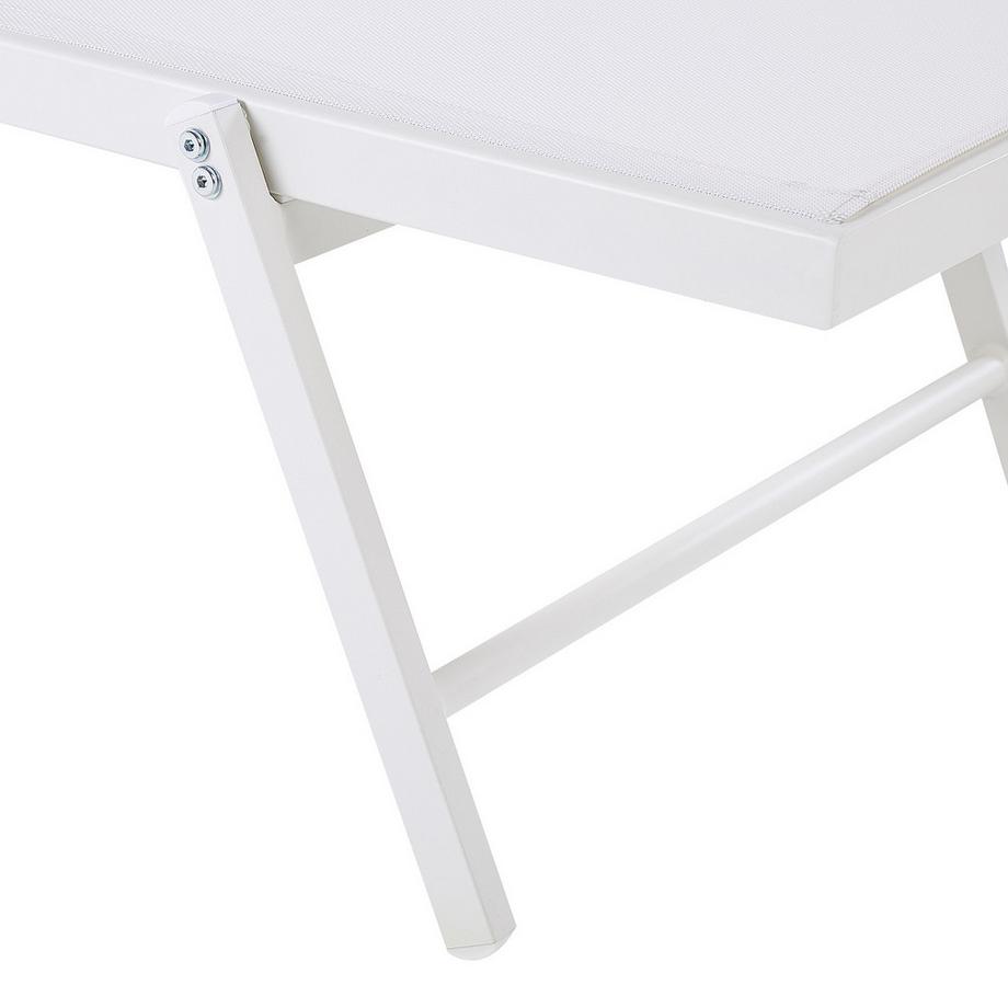 Beliani Sonnenliege aus Aluminium  PORTOFINO  