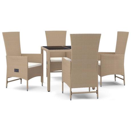 VidaXL Garten essgruppe poly-rattan  