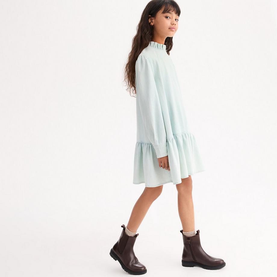 La Redoute Collections  Kleid mit langen Ärmeln aus leichtem Denim 