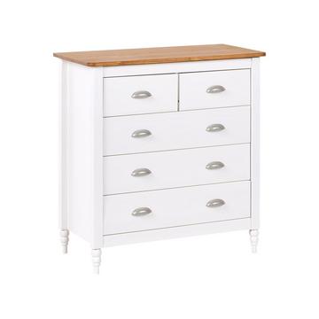 Commode à 5 tiroirs en Bois de pin Scandinave SHILLINGTON