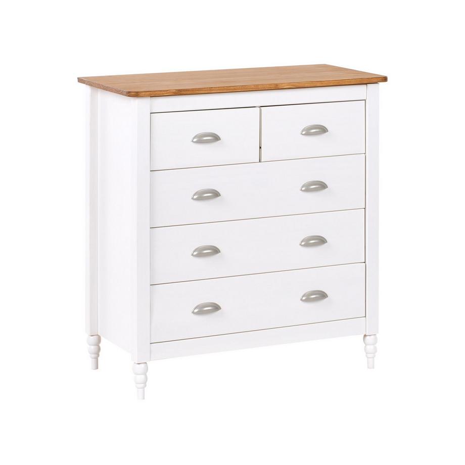 Kommode mit 5 Schubladen aus Kiefernholz  SHILLINGTON