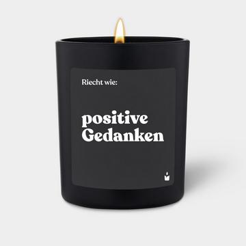 Duftkerze Woody Riecht wie: positive Gedanken