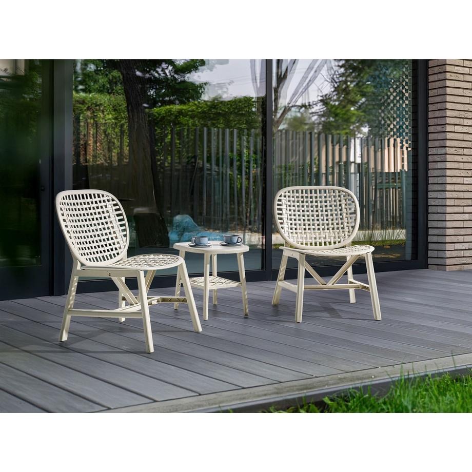 Beliani Ensemble pour bistro en Polypropylène Rétro SICELLE  