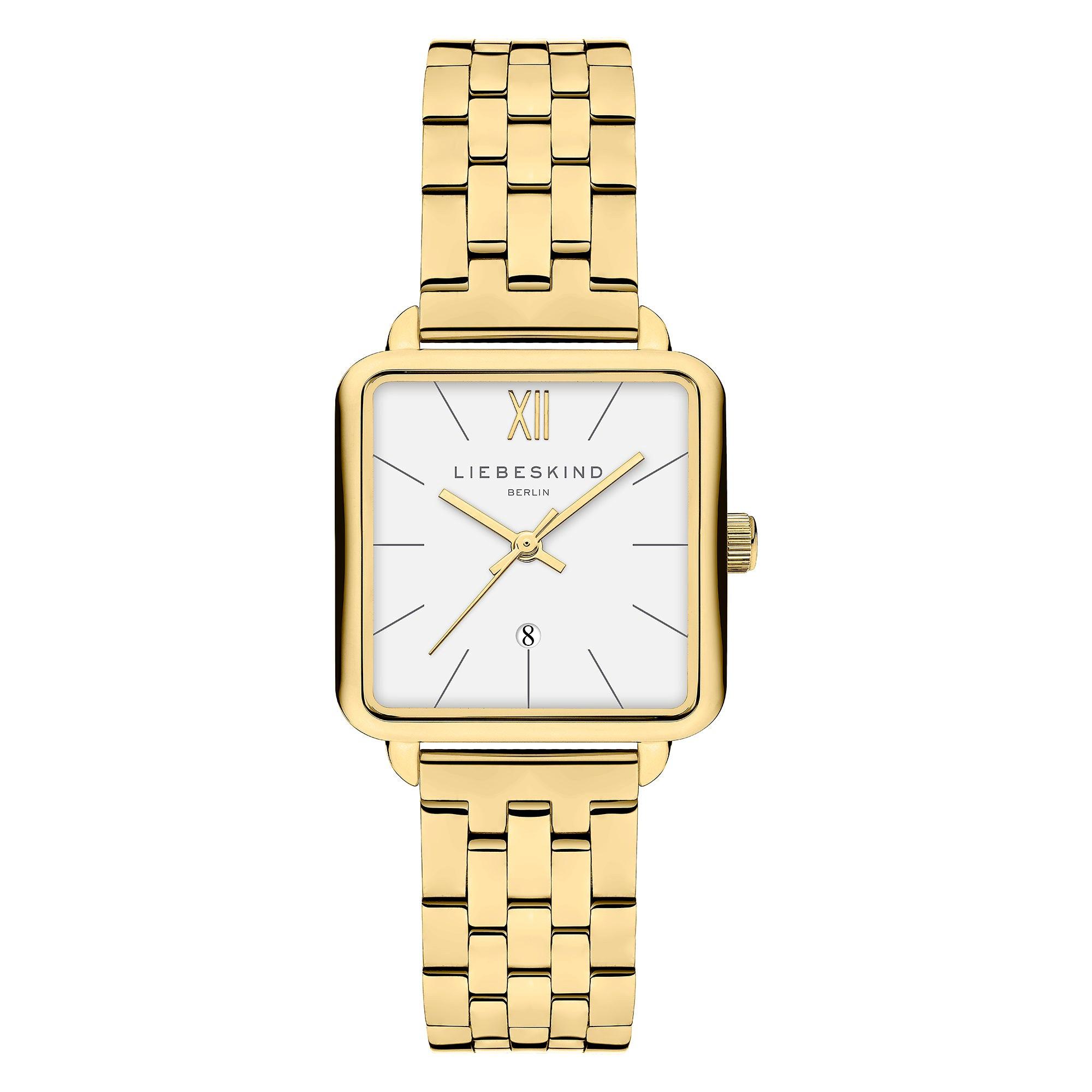 Image of Elegance Armbanduhr Damen Gold 28mm