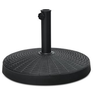 Northix Base per ombrellone da 22 kg in resina sintetica effetto rattan 52 x 36 cm nero  