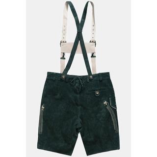 JP1880  Lederhosen in tradizionale stile Tracht in pelle vera con ricami 