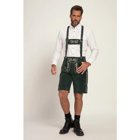 JP1880  Lederhosen in tradizionale stile Tracht in pelle vera con ricami 