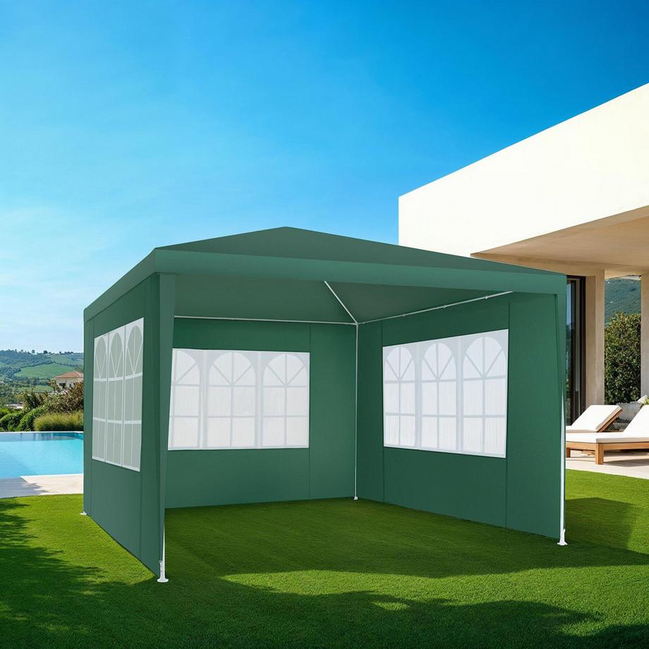 Tectake Pavillon BARINAS 3 x 3 m avec système d'emboîtement  