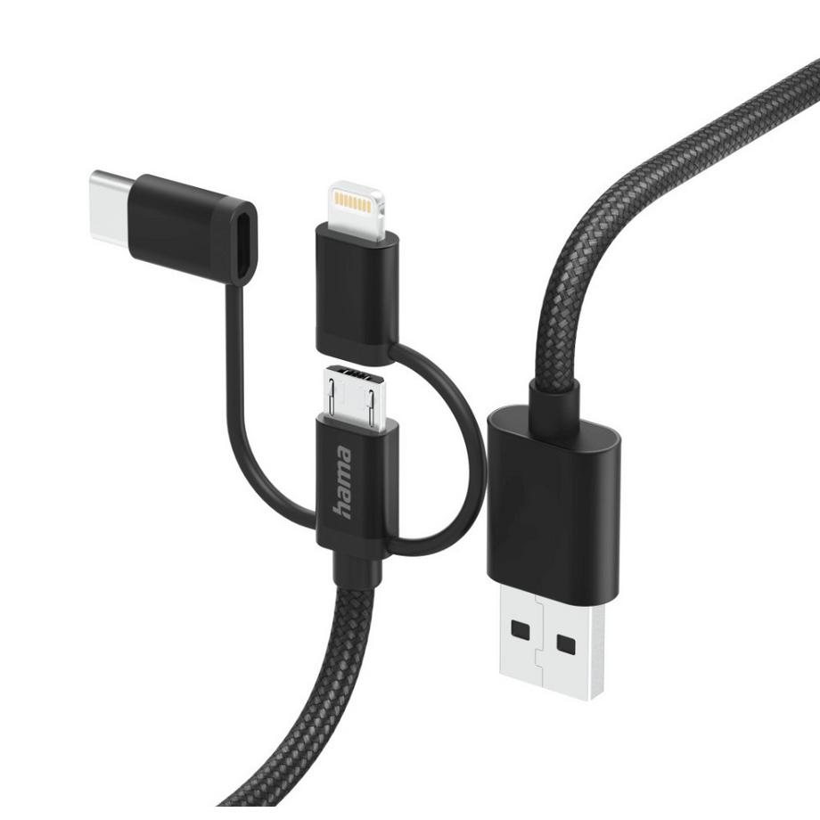hama  Hama 3in1 Multi-ladekabel 