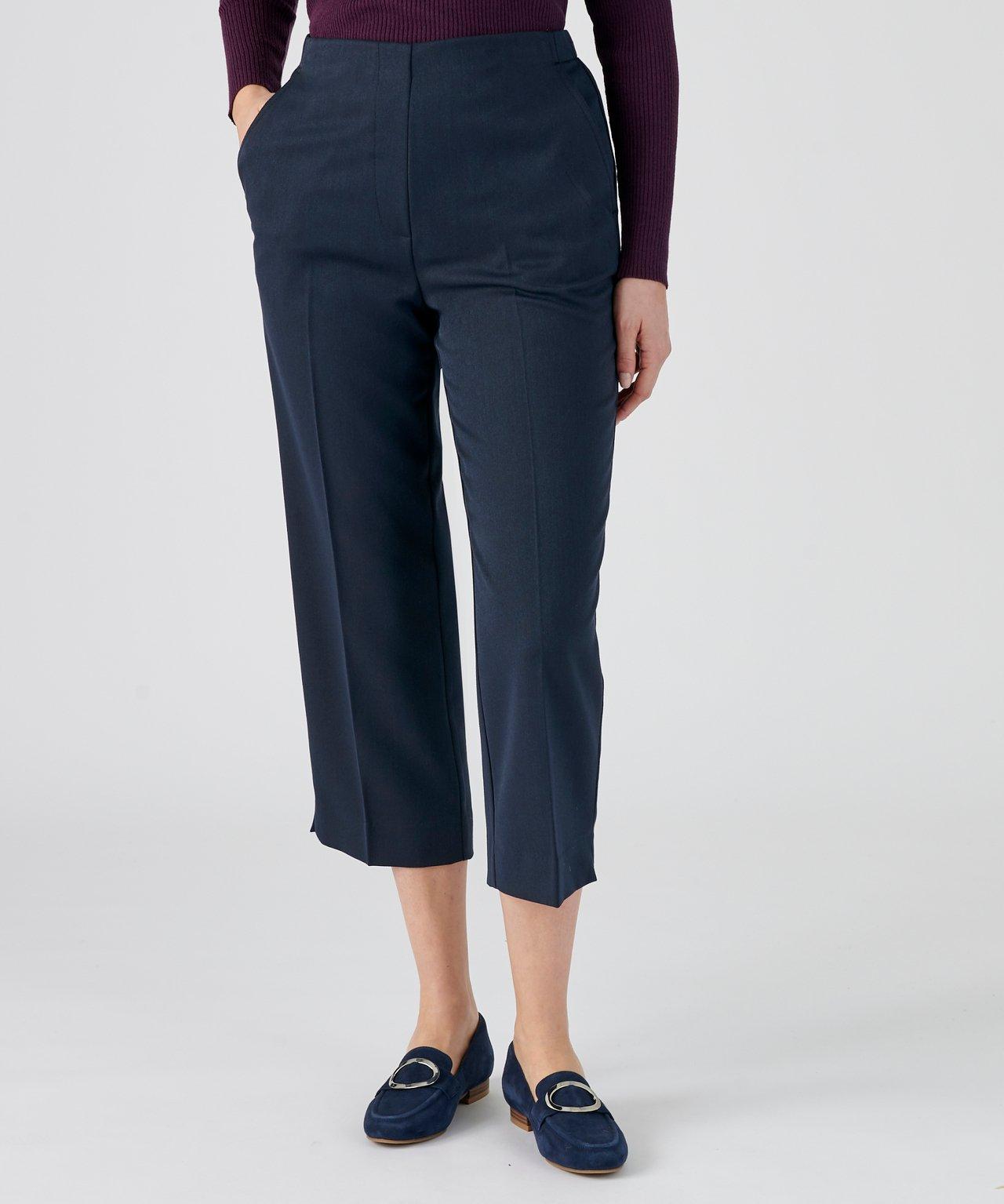 Image of 3/4-hose Mit Optischem Hosenschlitz. Damen Blau 40