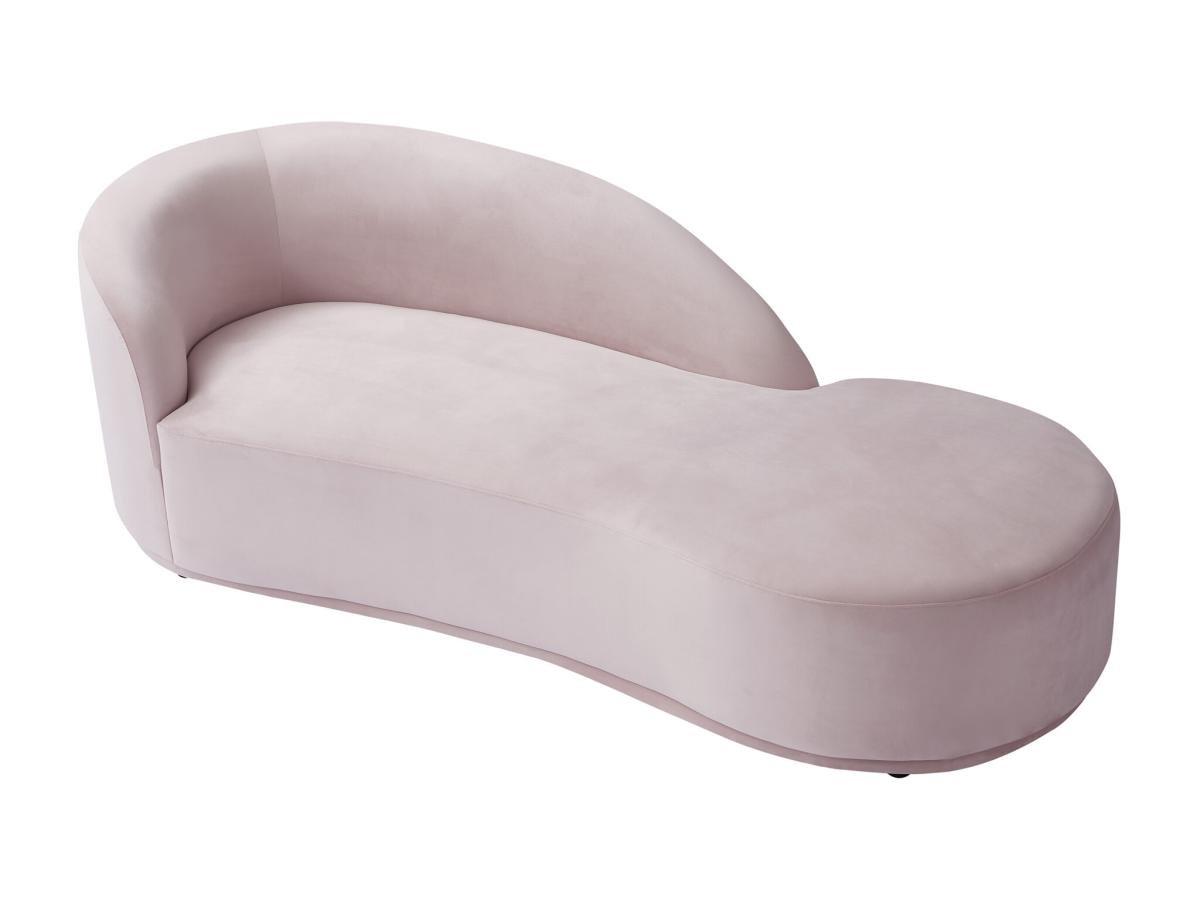 Image of Recamiere rechtsseitig - Samt - Rosa - LONIGO von Pascal Morabito Recamiere rechtsseitig - Samt - Rosa - LONIGO von Pascal Morabito