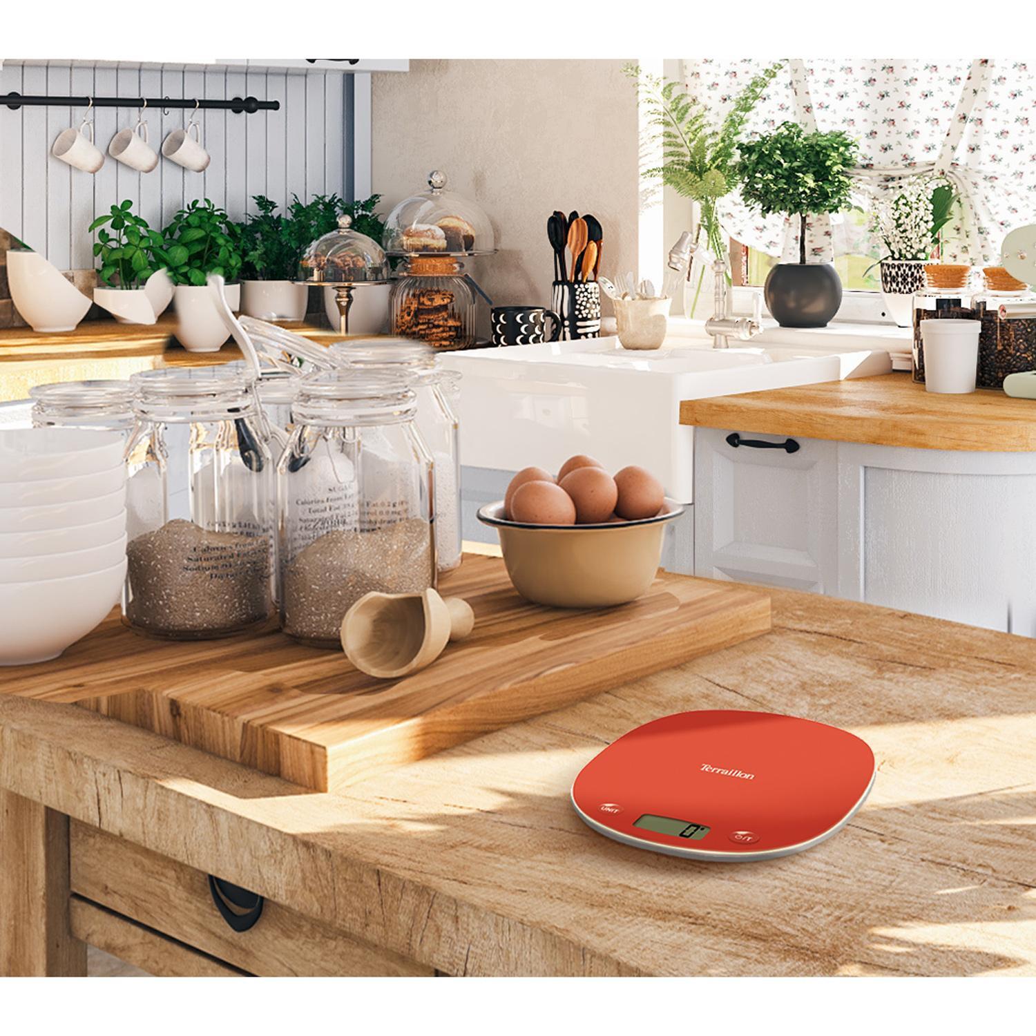 Terraillon Bilancia da cucina Macaron+ Riciclato 70%, 5 kg  